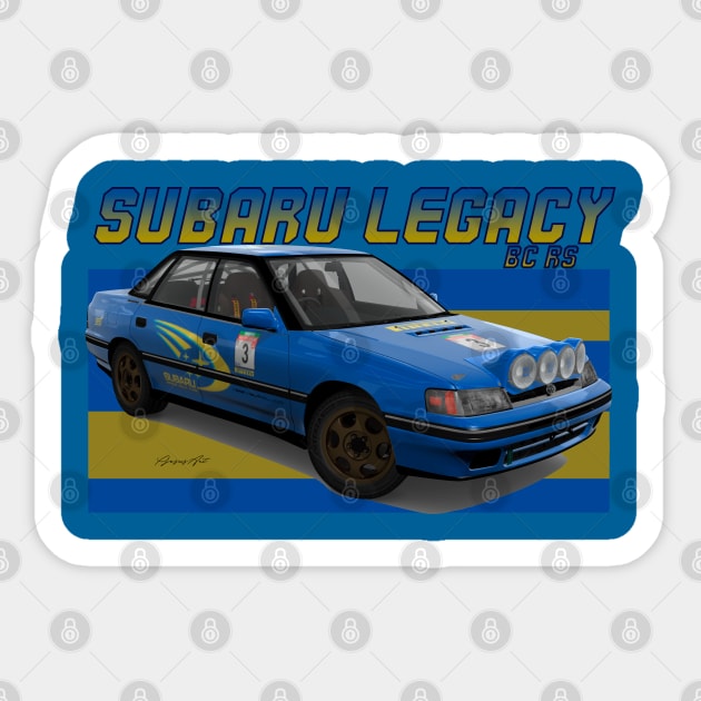 Subaru Legacy BC RS Sticker by PjesusArt